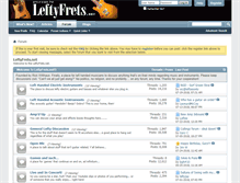 Tablet Screenshot of leftyfrets.net